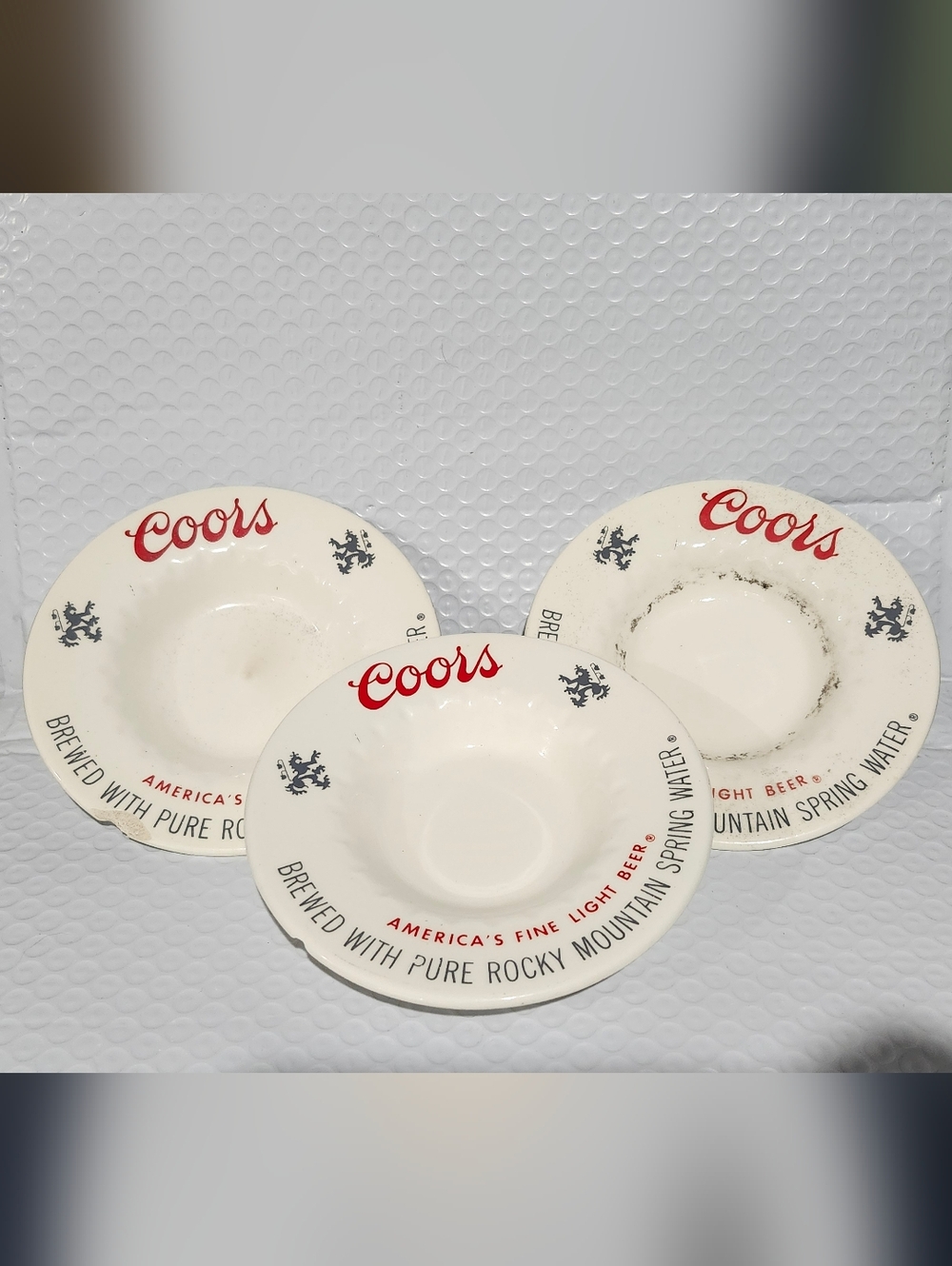 Coors Vintage Ashtrays (3)